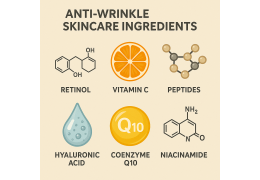 Kokie ingredientai efektyviausiai kovoja su raukšlėmis? (kolagenas, retinolis, hialuronas, vitaminas C)